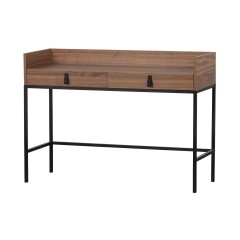 DESK IO WALNUT 2 DRAWER 120 - CONSOLES, DESKS